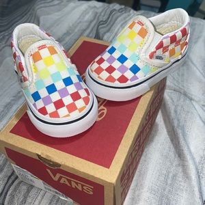 Checkerboard Slip-On Vans